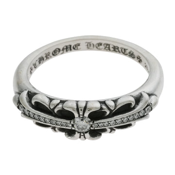 ベイビークラシックフローラルクロス PAVE DIA BABY CLASSIC FLORAL CROSS 20号 【シルバーリング パヴェ ダイヤモンド】