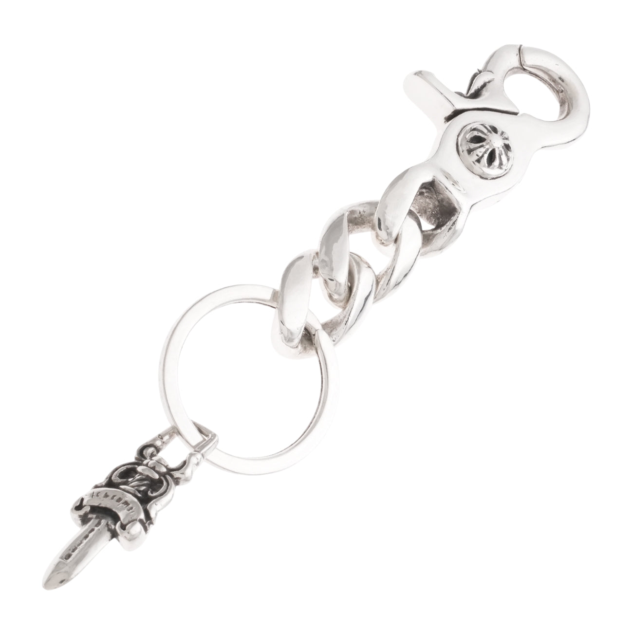 クリップキーチェーン クラシックショート CLIP KEY CHAIN CLASSIC SHORT 【シルバーキーチェーン】