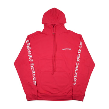 袖ロゴプリント 【パーカー】【レッド】 SIZE:XL