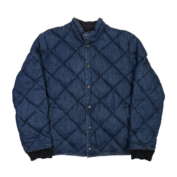 TEENAGE KICKS デニムキルティング中綿ダウンジャケット L