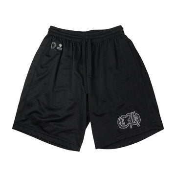 MESH WARM UP JERSEY CHプリント 【メッシュハーフパンツ】【ブラック】 SIZE:S