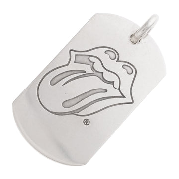 ラージ1リップアンドタン ドッグタグ LG 1 LIPS TONGUE DOG TAG 【シルバーネックレストップ ペンダント】
