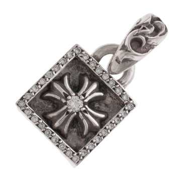 フレームドCHプラス PAVE DIA FRAMED CH PLUS 【シルバーネックレストップ チャーム パヴェ ダイヤモンド】インボイス付