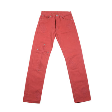 U VNTG JEAN RED RED TAB クロスパッチ付きデニムパンツ