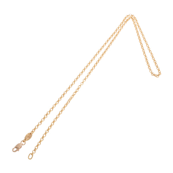 22K ロールチェーン 18インチ R18 NECK CHAIN 【ゴールドネックレス チェーン】