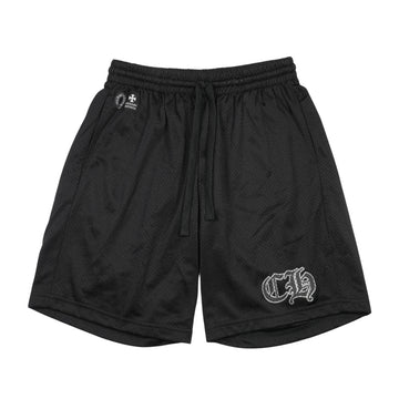 MESH WARM UP JERSEY CHプリント 【メッシュハーフパンツ】【ブラック】 SIZE:M