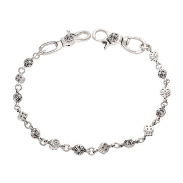 2クリップ ダイスクロスボール ショート 2CLIP DICE No1 CROSS BALL SHORT 【シルバーウォレットチェーン】