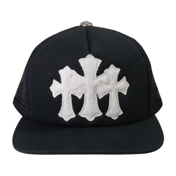 3クロスパッチハラコ 【トラッカーキャップ/TRUCKER CAP】【ブラック】 SIZE:ONE