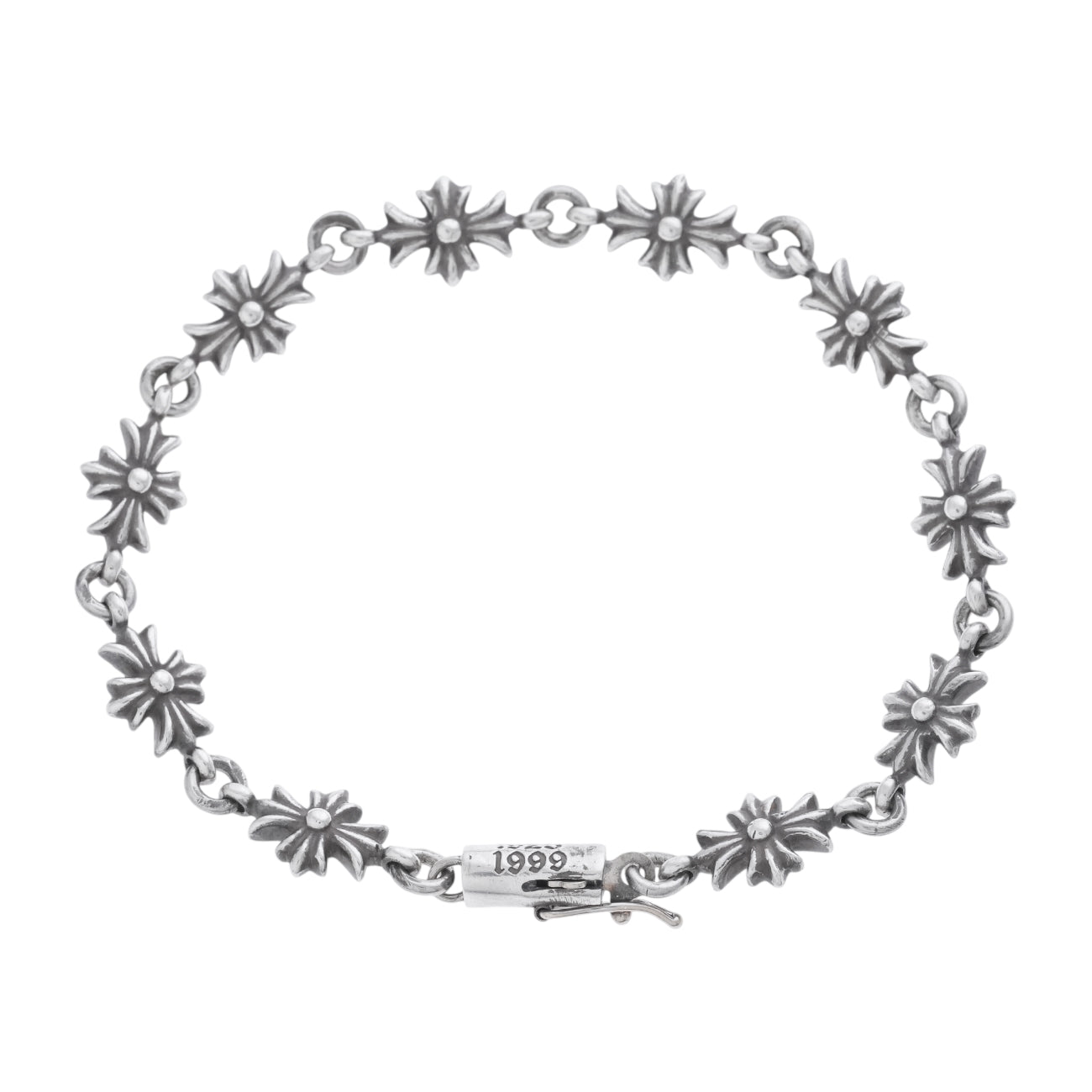 クロムハーツ　シルバー チェーンブレスレット ペンダント付き CHROME HEARTS クロムハーツ ブレスレット ペーパーチェーン