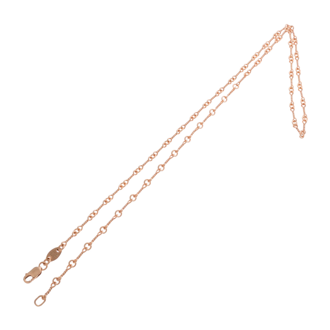 22K ツイストチェーン 18インチ T18 NECK CHAIN 【ゴールドネックレス チェーン】