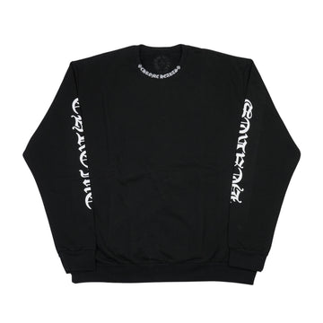 ネックロゴプリント 【スウェット】【ブラック】【新品】 SIZE:L