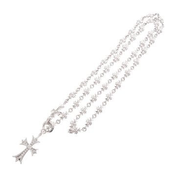 18K タイニーファットクロス ロザリオ タイニーEチェーン CRS F TINY/BBY/TINY E CHAIN 【ホワイトゴールド 一体型 パヴェ ダイヤモン…
