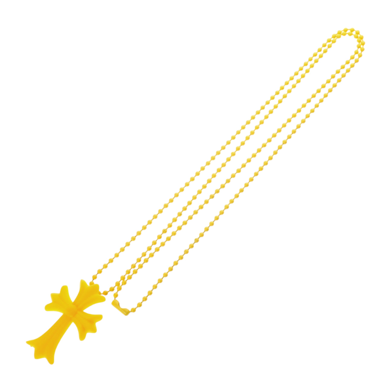 ラバースモールCHクロス RUBBER SML CH CROSS 【シリコンネックレストップ ペンダント】イエロー