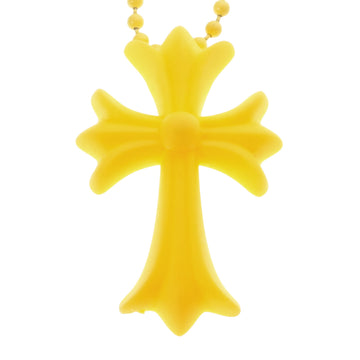 ラバースモールCHクロス RUBBER SML CH CROSS 【シリコンネックレストップ ペンダント】イエロー インボイス付き