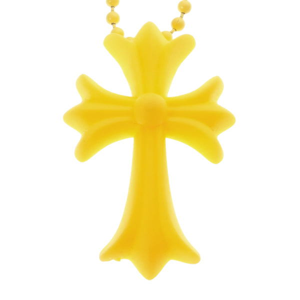 ラバースモールCHクロス RUBBER SML CH CROSS 【シリコンネックレストップ ペンダント】イエロー インボイス付き