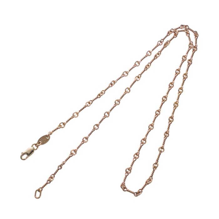 22K ツイストチェーン 18インチ T18 NECK CHAIN 【ゴールドネックレス チェーン】