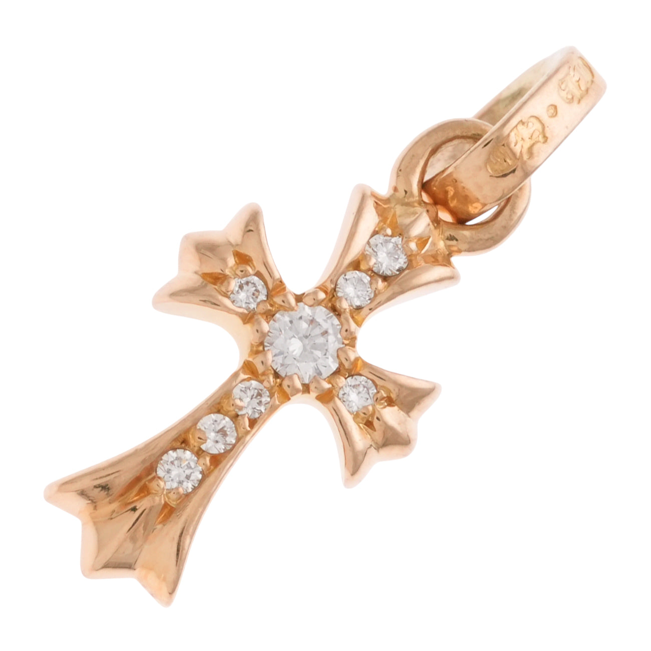 22K ベイビーファット PAVE DIA CRS BBYFAT 【ゴールドネックレストップ チャーム パヴェ ダイヤモンド】
