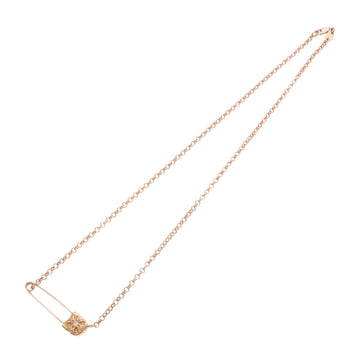 22K セーフティピンネックレス 1DIA 16インチ 【ゴールドネックレス チェーン ダイヤモンド】