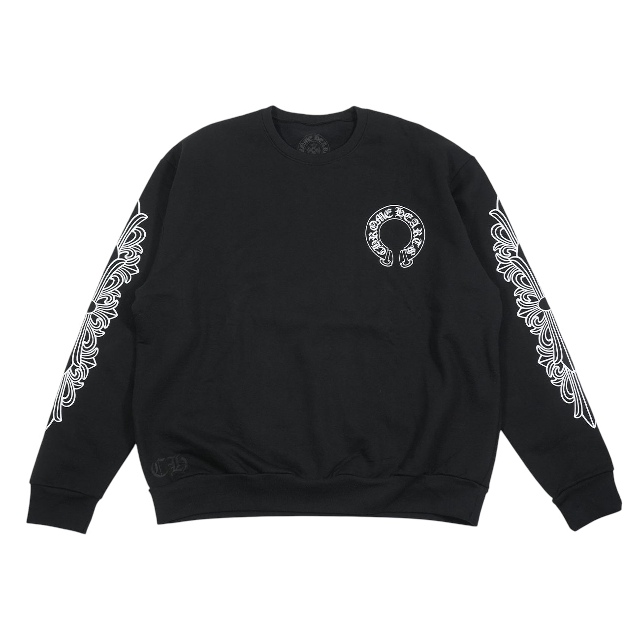 SWTSHRT HD PLVR 袖フローラルバックホースシュープリントスウェット M