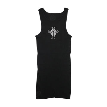 フェアリークロスフロントプリント 【タンクトップ】【ブラック】 SIZE:S