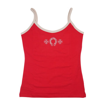 新品ホースシュープリント 【キャミソール】【レッド】 SIZE:M