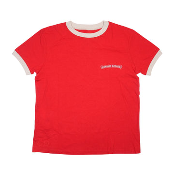 新品ホースシューバックプリント ROLLER SKATE 【Tシャツ】【レッド】 SIZE:L