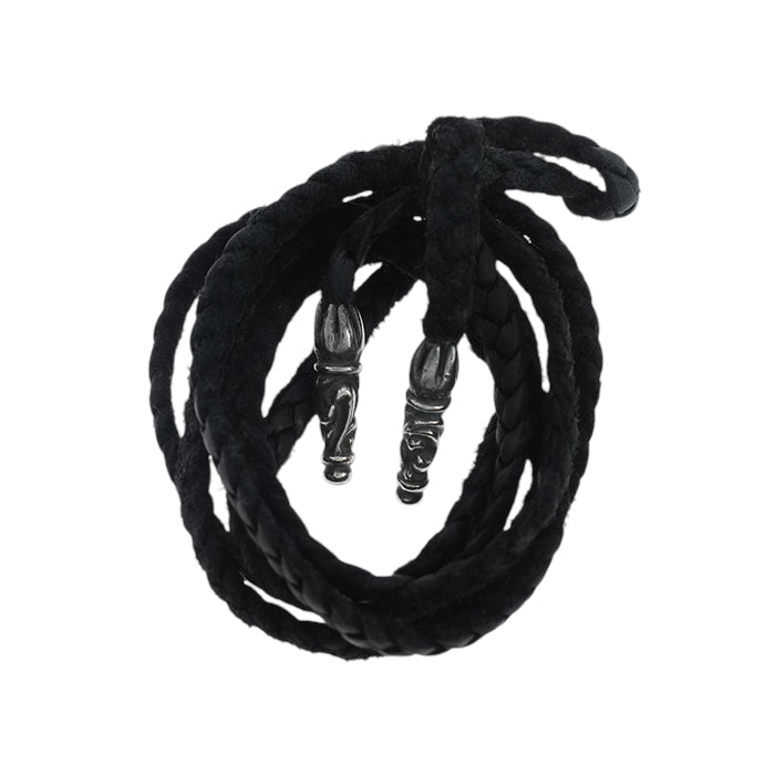 レザーブレイド スクロールチップ SC LEATHER BRAID 【レザーネックレス】