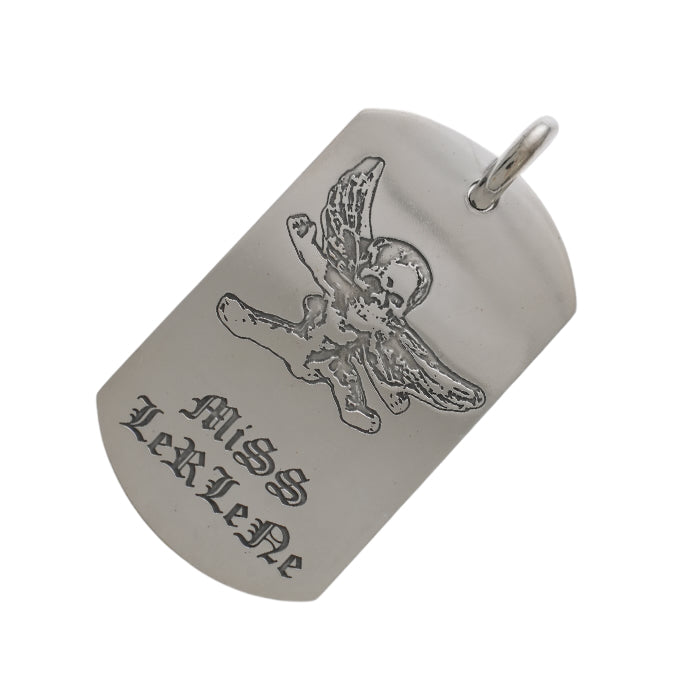 ラージフォティミスラーレン ドッグタグ LG DOG TAG FOTI MISS LERLENE 【シルバーネックレストップ ペンダント】
