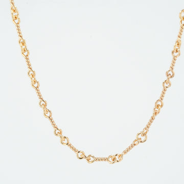 22K ツイストチェーン 18インチ T18 NECK CHAIN 【ゴールドネックレス チェーン】