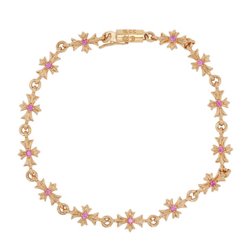 22K タイニーE CHプラス PAVE P RUBY TINY E CH PLUS 13LINK 【ゴールドブレスレット ルビー】