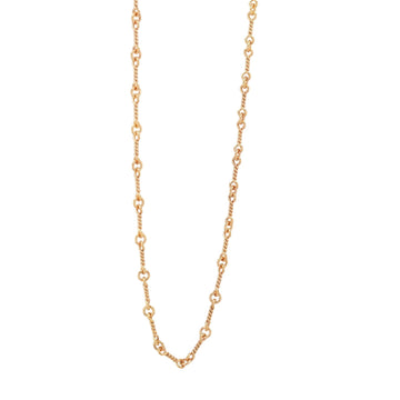 22K ツイストチェーン 24インチ T24 NECK CHAIN 【ゴールドネックレス チェーン】