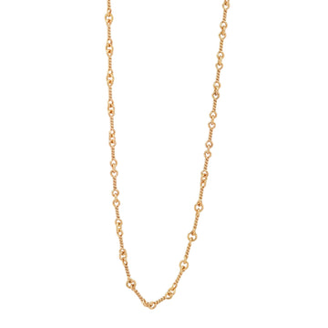 22K ツイストチェーン 24インチ T24 NECK CHAIN 【ゴールドネックレス チェーン】