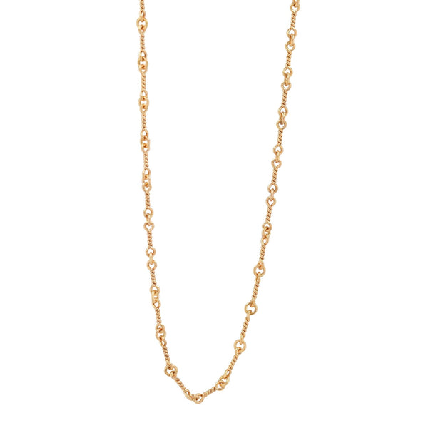 22K ツイストチェーン 24インチ T24 NECK CHAIN 【ゴールドネックレス チェーン】