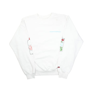 PPO RETRO CYCLEバックプリント 【スウェット】【ホワイト】 SIZE:M