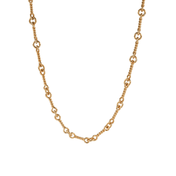 22K ツイストチェーン 20インチ T20 NECK CHAIN 【ゴールドネックレス チェーン】