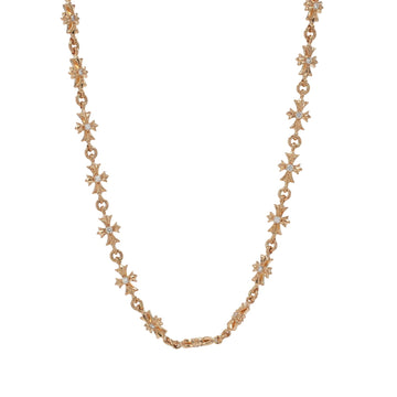 22KタイニーE CHプラス30インチ TED30 PAVE DIA TINY E CH PLUS NECK【ゴールドネックレス チェーン パヴェダイヤモンド】