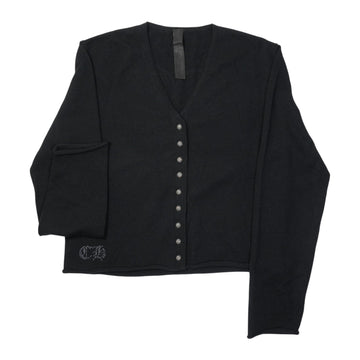 Heart Rhinestone [Cashmere Cardigan] [Black] [New] SIZE:XL