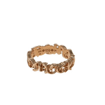 22K スクリプトバンド SCRIPT BAND 【ゴールドリング】【新品】18号