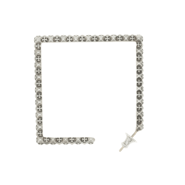 ピラミッドスクエアフープ PYRAMID SQUARE HOOP 【シルバーピアス】