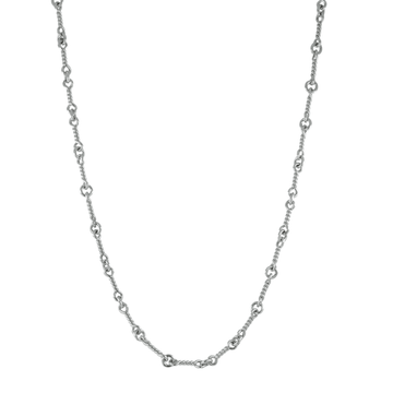 18KWG ツイストチェーン 16インチ T16 NECK CHAIN 【ホワイトゴールドネックレス チェーン】