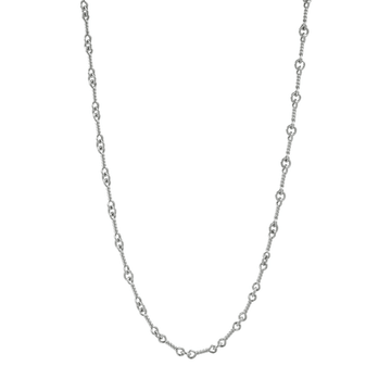 18KWG ツイストチェーン 24インチ T24 NECK CHAIN 【ホワイトゴールドネックレス チェーン】