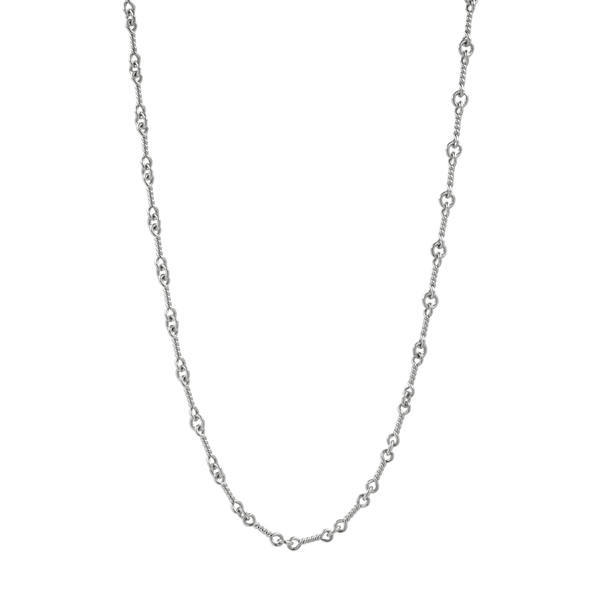 18KWG ツイストチェーン 24インチ T24 NECK CHAIN 【ホワイトゴールドネックレス チェーン】