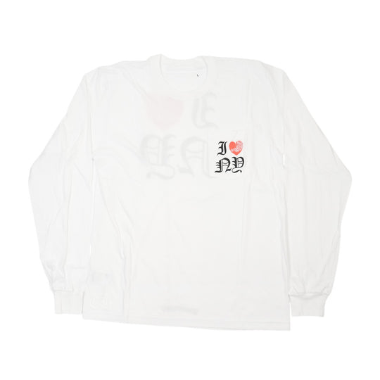 ニューヨーク限定 I LOVE NEW YORKプリント 【カットソー】【ホワイト】 SIZE:L