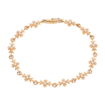 22K タイニーE CHプラス PAVE DIA TINY E CH PLUS 12LINK 【ゴールドブレスレット パヴェ ダイヤモンド】