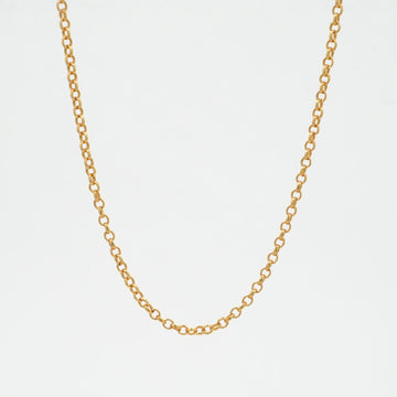 22K ロールチェーン 18インチ R18 NECK CHAIN 【ゴールドネックレス チェーン】