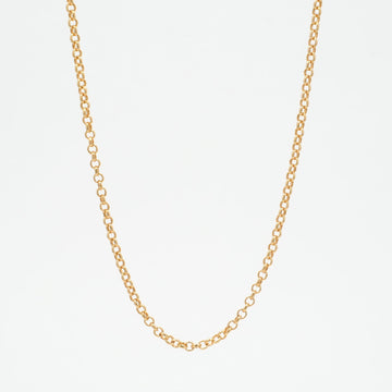 22K ロールチェーン 18インチ R18 NECK CHAIN 【ゴールドネックレス チェーン】