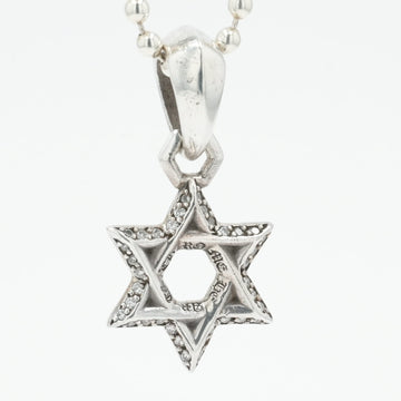 スターオブダビデ PAVE DIA STAR OF DAVID 【シルバーネックレストップ チャーム パヴェダイヤモンド】