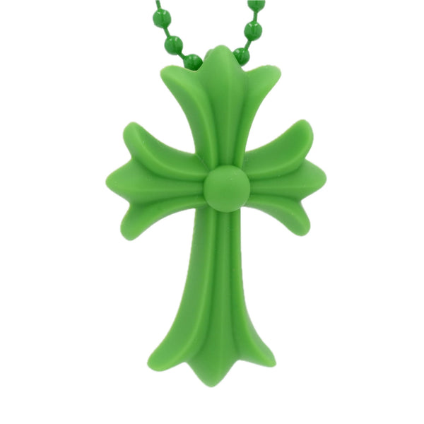 ラバースモールCHクロス RUBBER SML CH CROSS 【シリコンネックレストップ ペンダント】グリーン