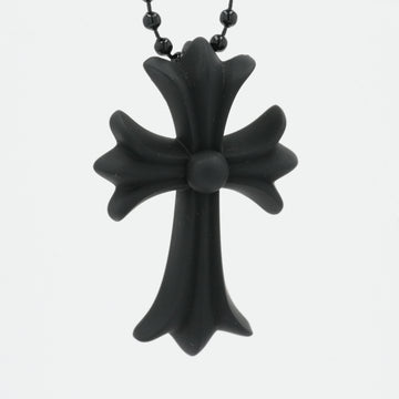 ラバースモールCHクロス RUBBER SML CH CROSS 【シリコンネックレストップ ペンダント】ブラック	インボイス付き