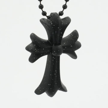 ラバースモールCHクロス RUBBER SML CH CROSS 【シリコンネックレストップ ペンダント】ブラック×ラメ インボイス付き